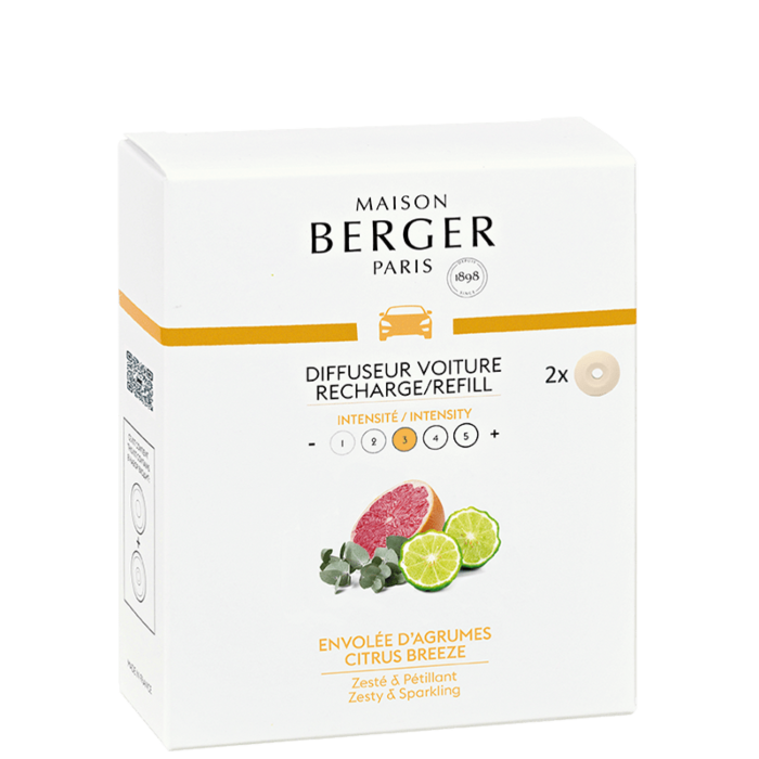 Maison Berger Set of 2 Citrus Breeze Ceramic Refills
